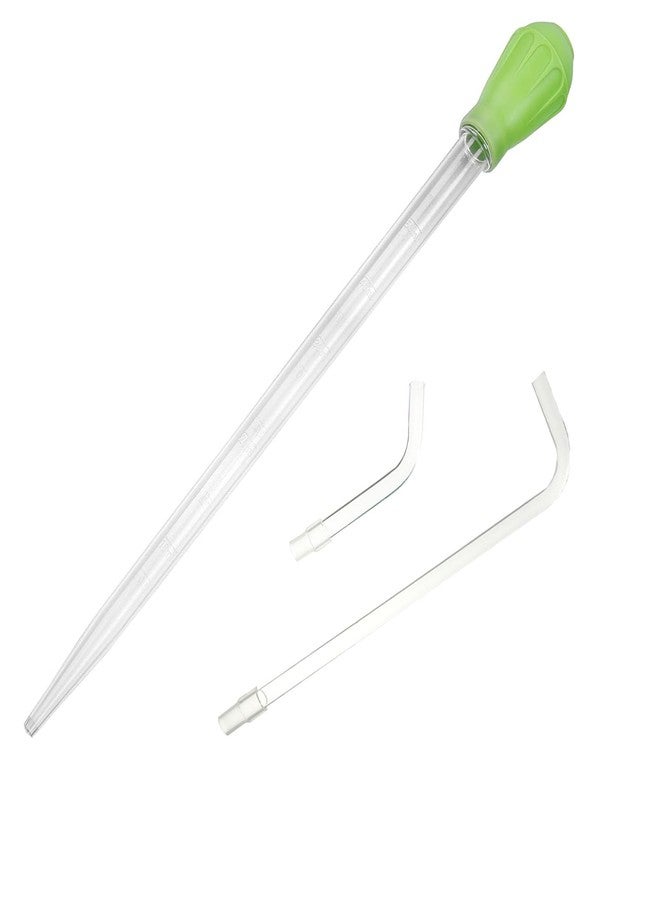 Fecsam 50ml Manual Coral Fish Feeder/Water Changer/Waste Remover with 2pcs Extension Pipes, Fecsam 17.7inch Aquarium Clean Tool for Fish Tank Cleaning, Aquatic Pipette Dropper, Gravel Cleaner Siphon - Image 1